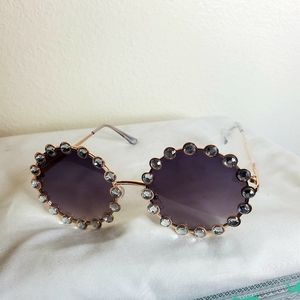 Unbranded Womens bling sunglasses rose gold